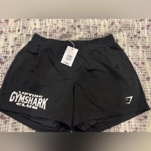 Men’s gymshark mesh shorts- black-Large